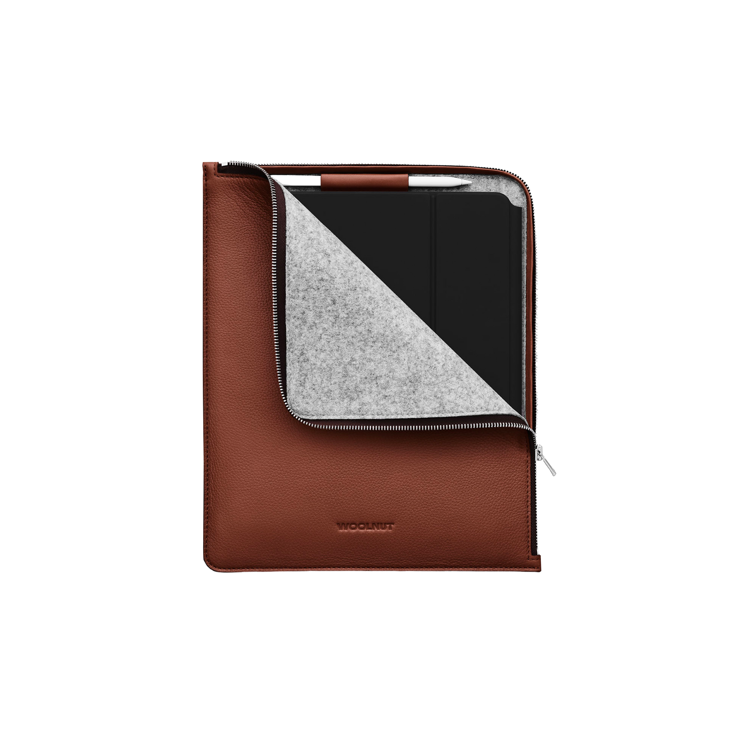 Woolnut Leather Folio for 11-inch iPad Pro & Air - Cognac