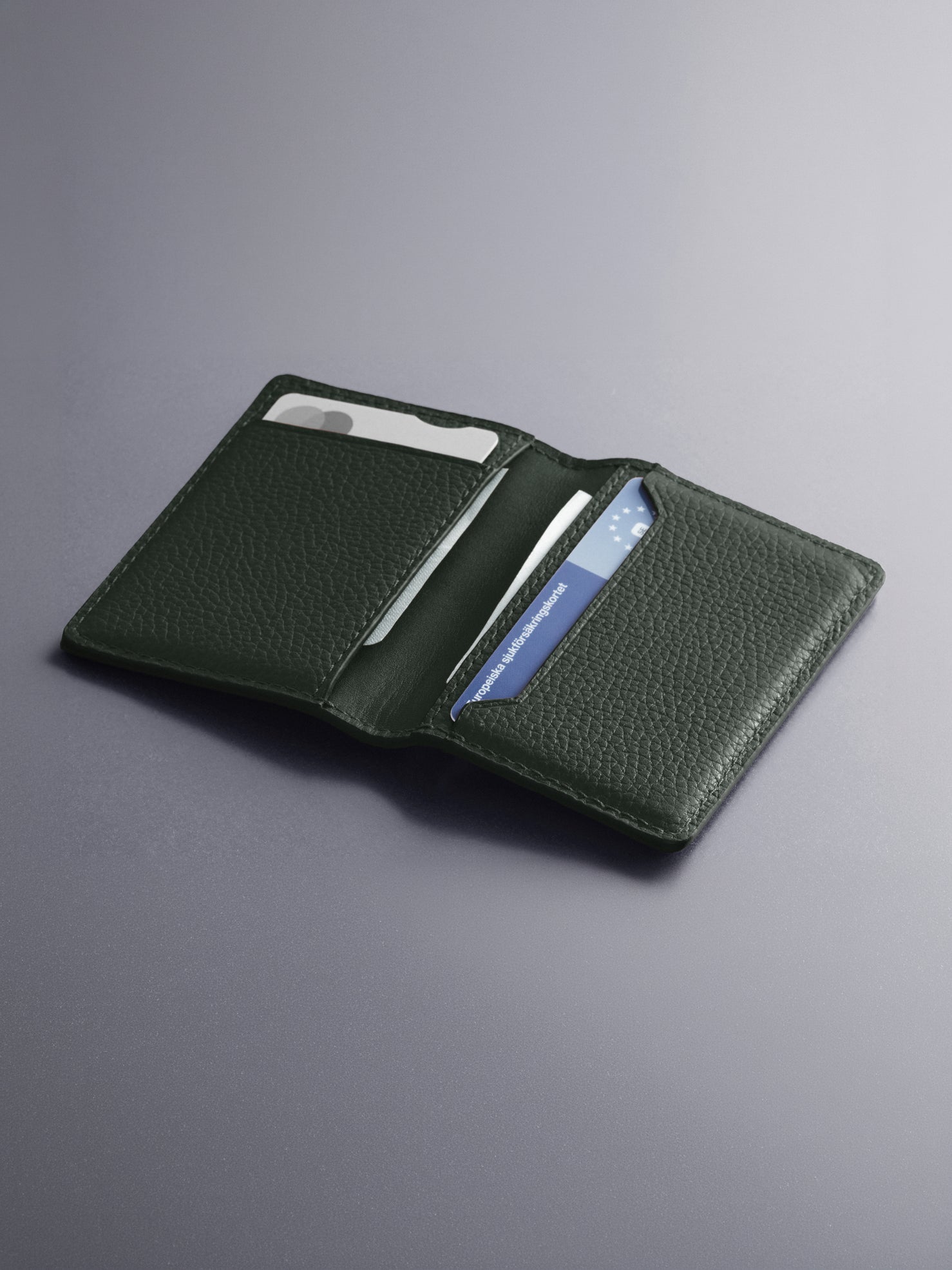 Woolnut Leather Wallet - Green