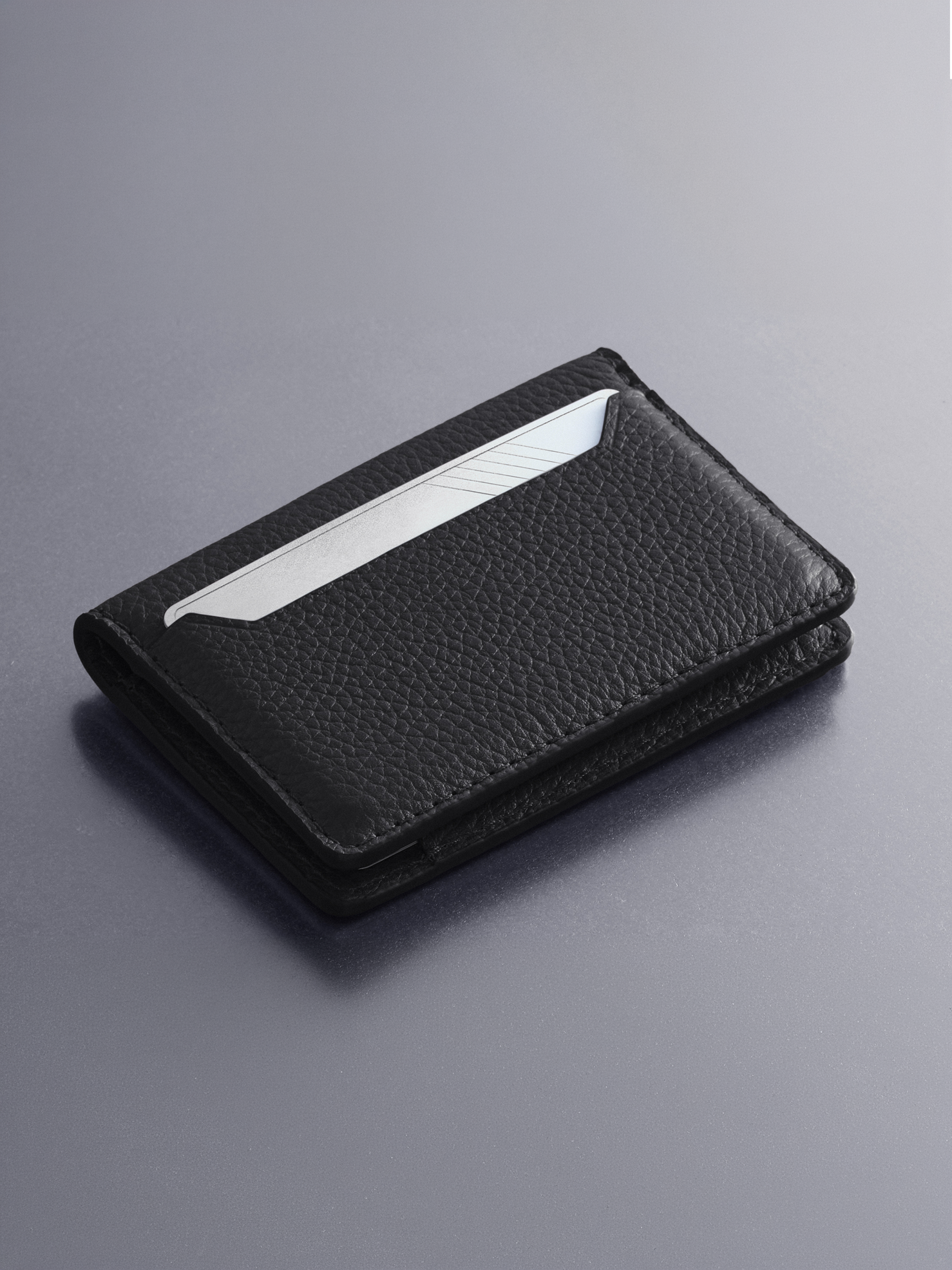 Woolnut Leather Wallet - Black
