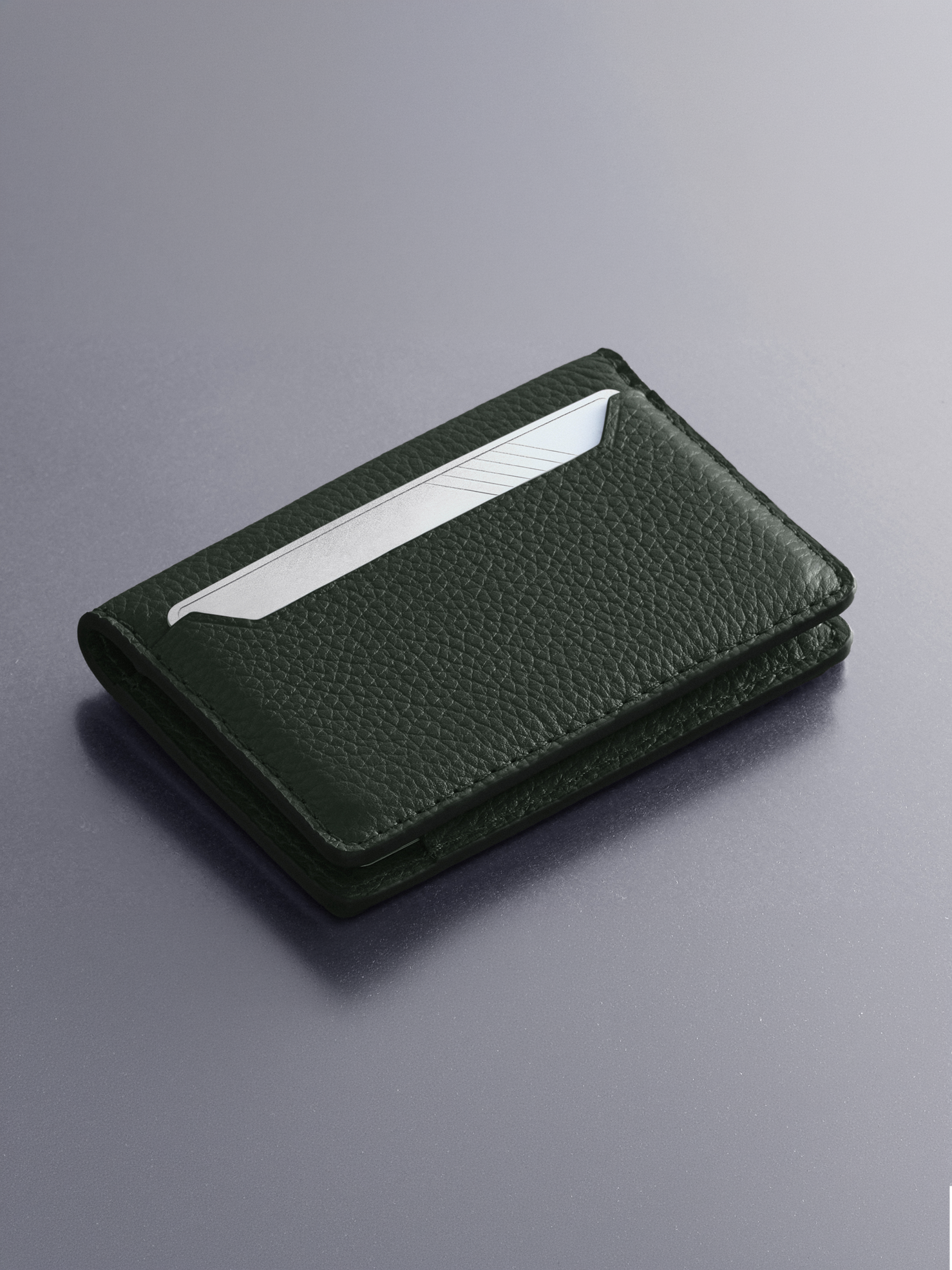 Woolnut Leather Wallet - Green