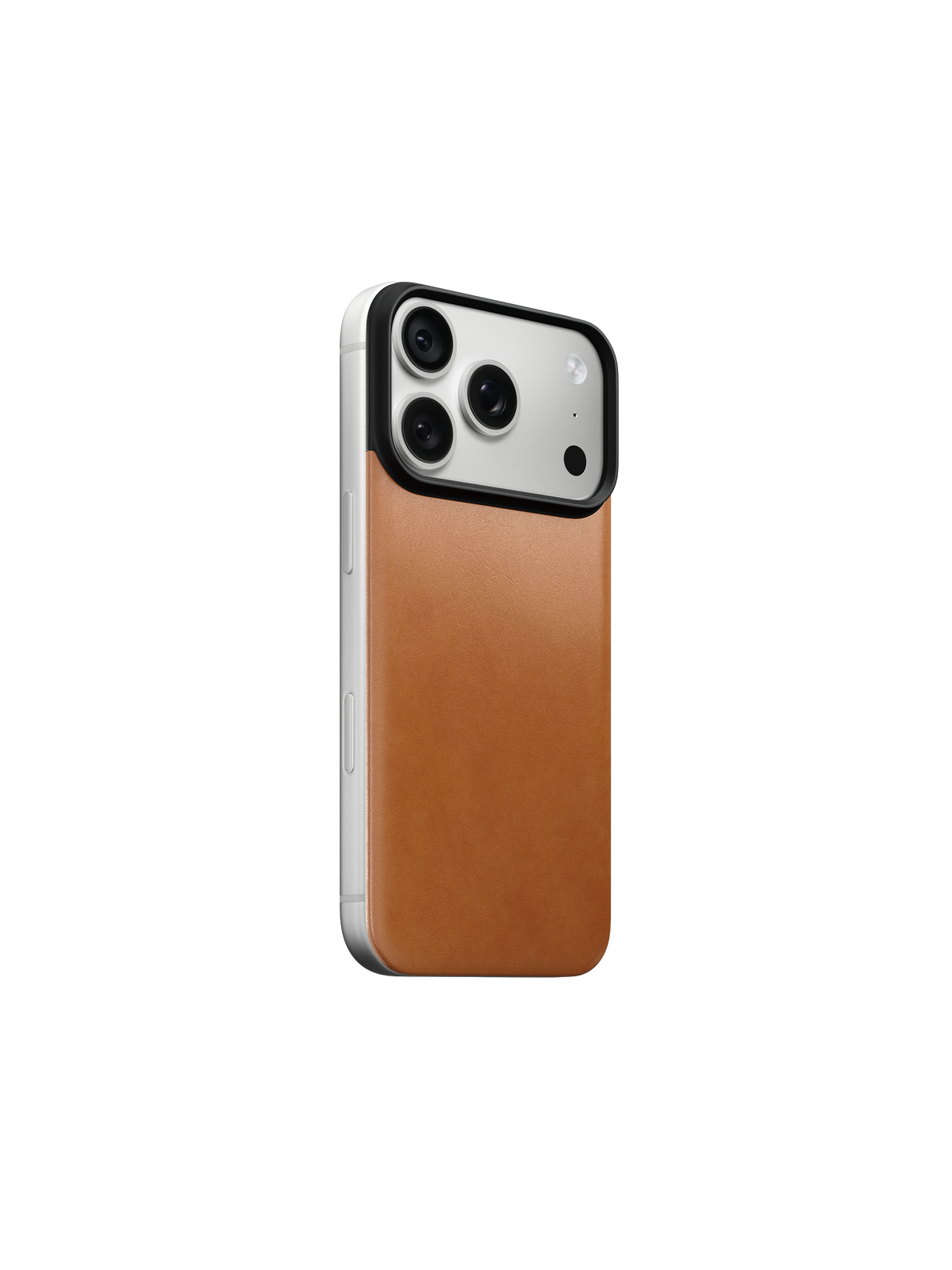 Nomad Magnetic Back with Horween Leather for iPhone 18 Pro - Saddle