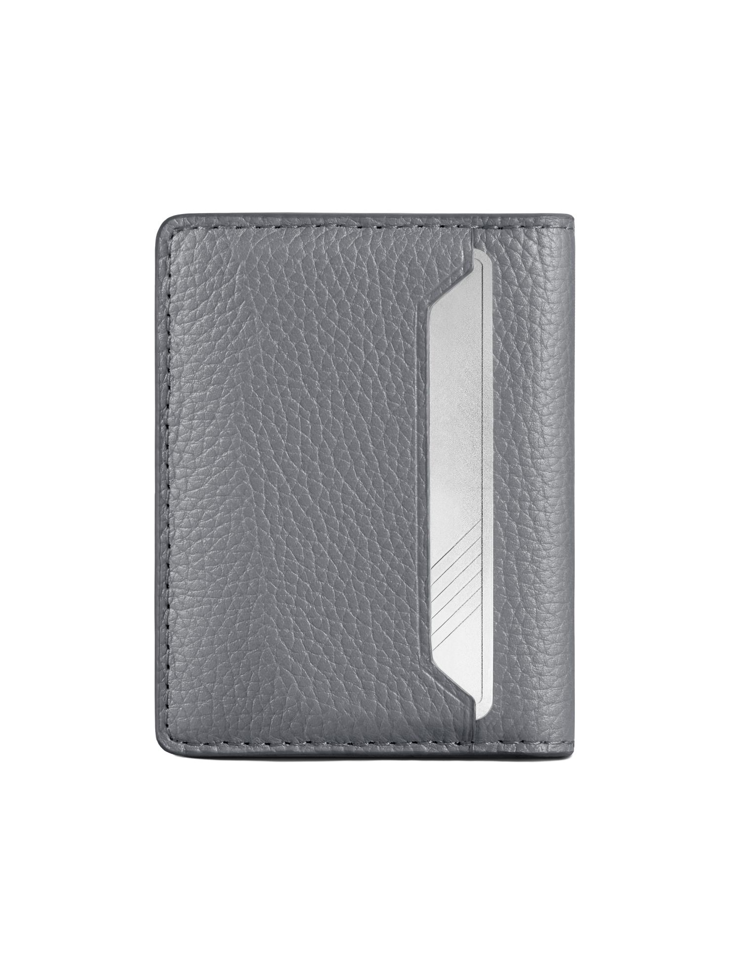 Woolnut Leather Wallet - Grey