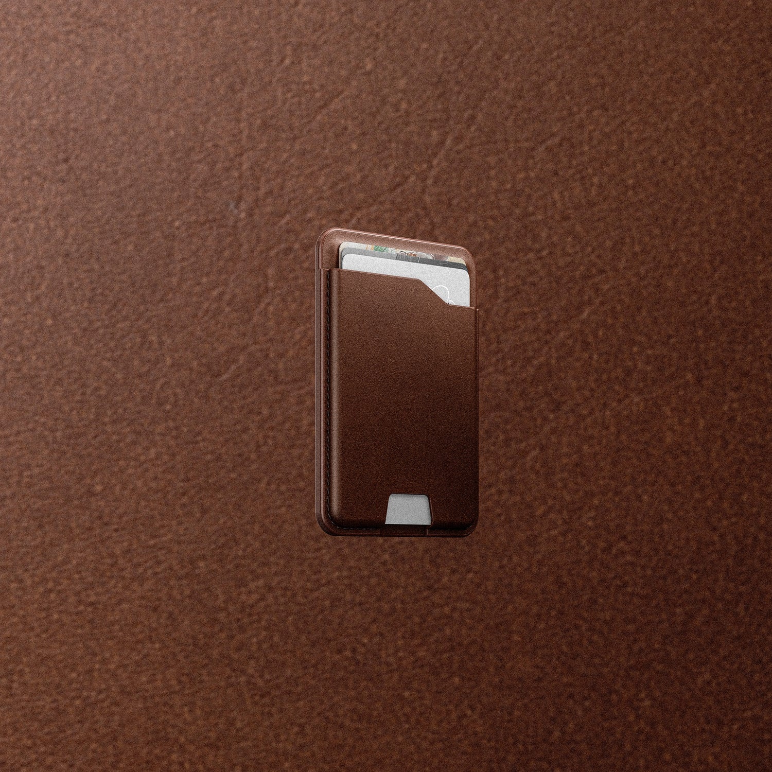 Nomad MagSafe Nomad Leather Mag Wallet - Find My - Brown