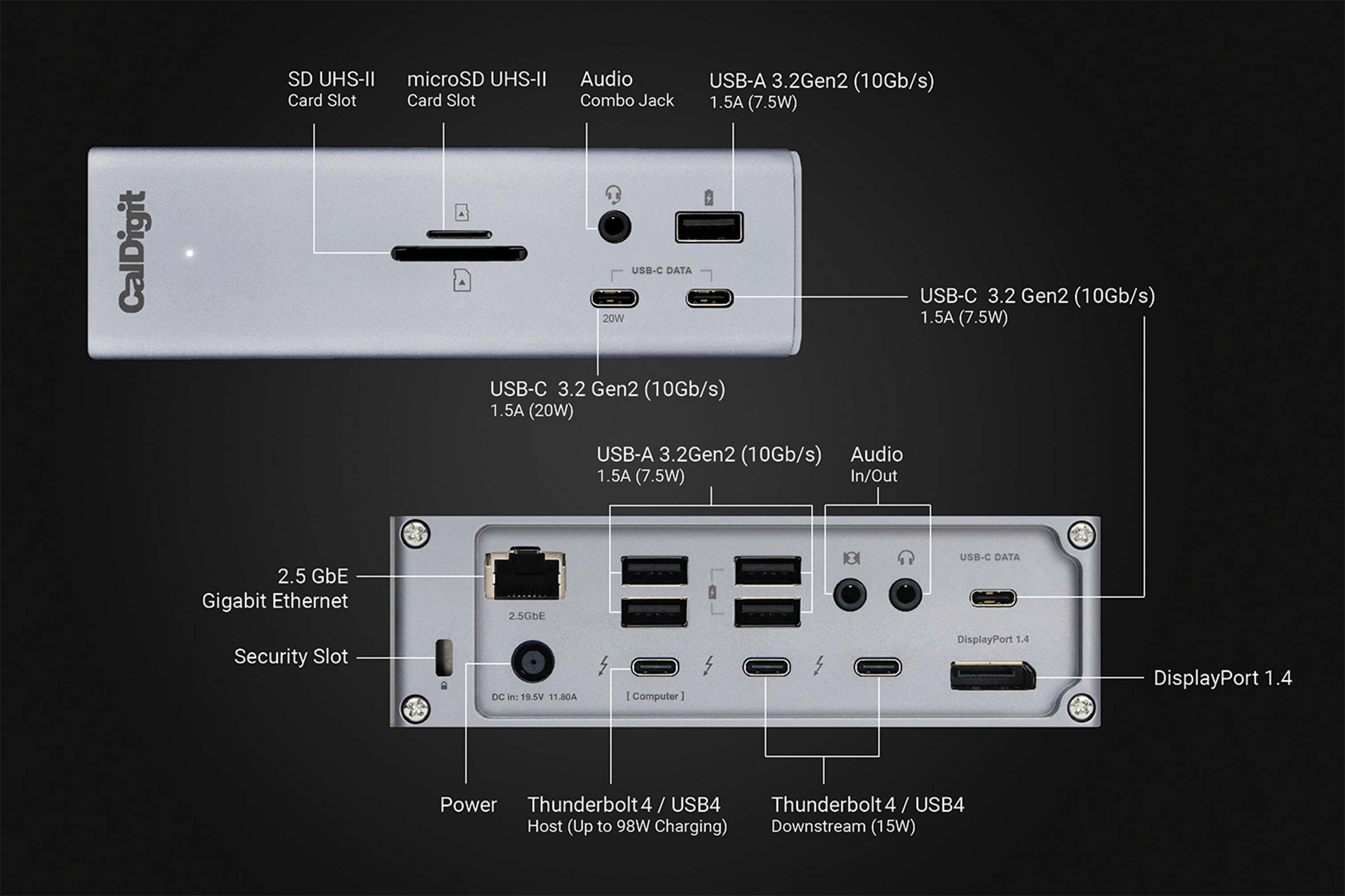 CalDigit TS4 Dock - UK Plug