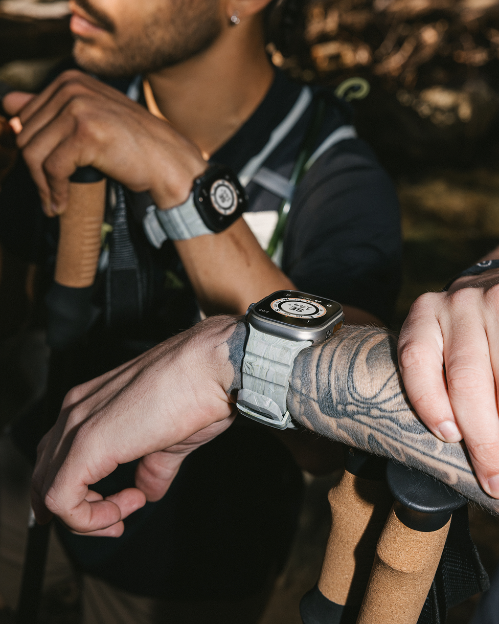 Each band is hand-moulded with a unique one of a kind design.
