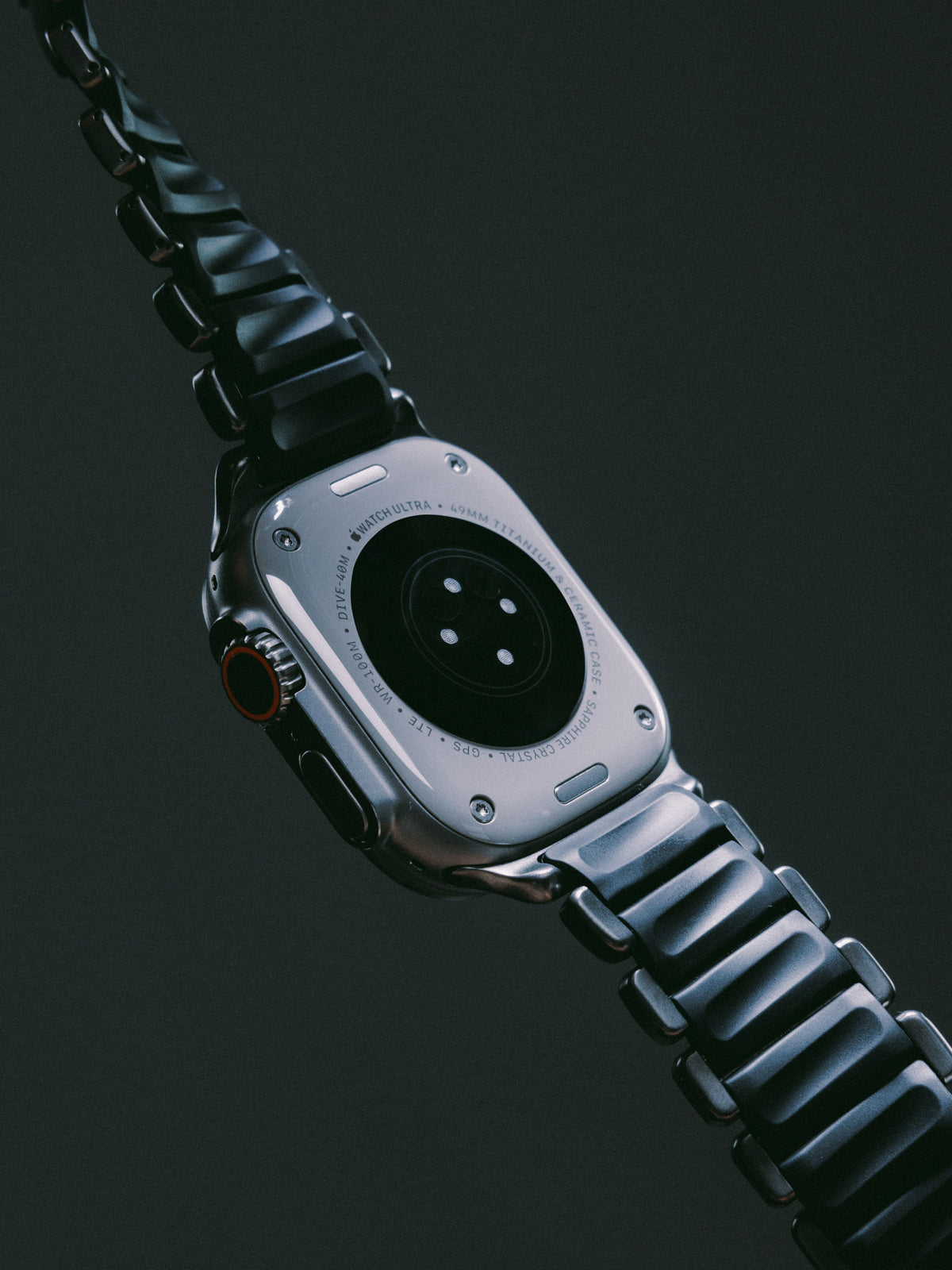 Nomad Stratos Band - 49mm - Natural Titanium - Black - Open Box