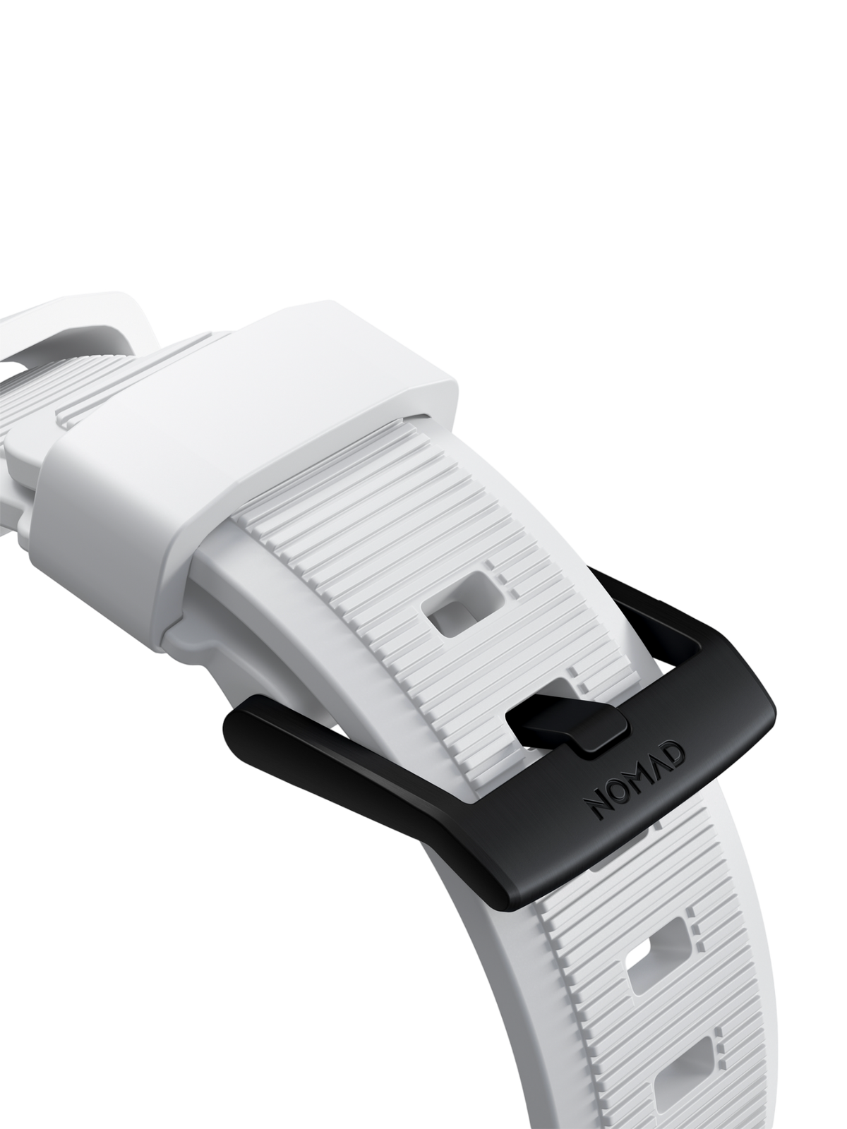 Nomad Rugged Band - 46/49mm - White - Black Hardware - Limited Edition