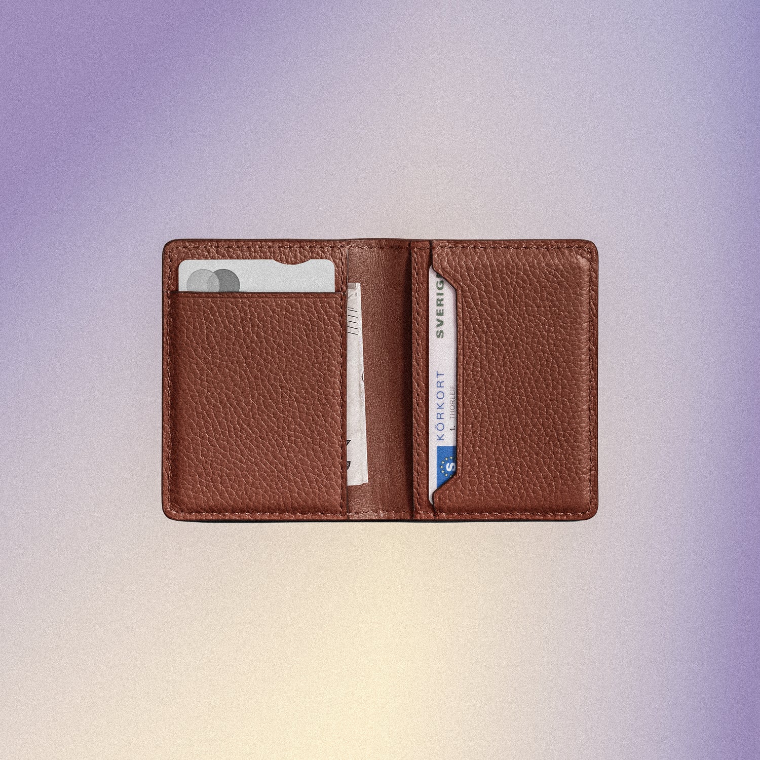 Woolnut Leather Wallet - Cognac