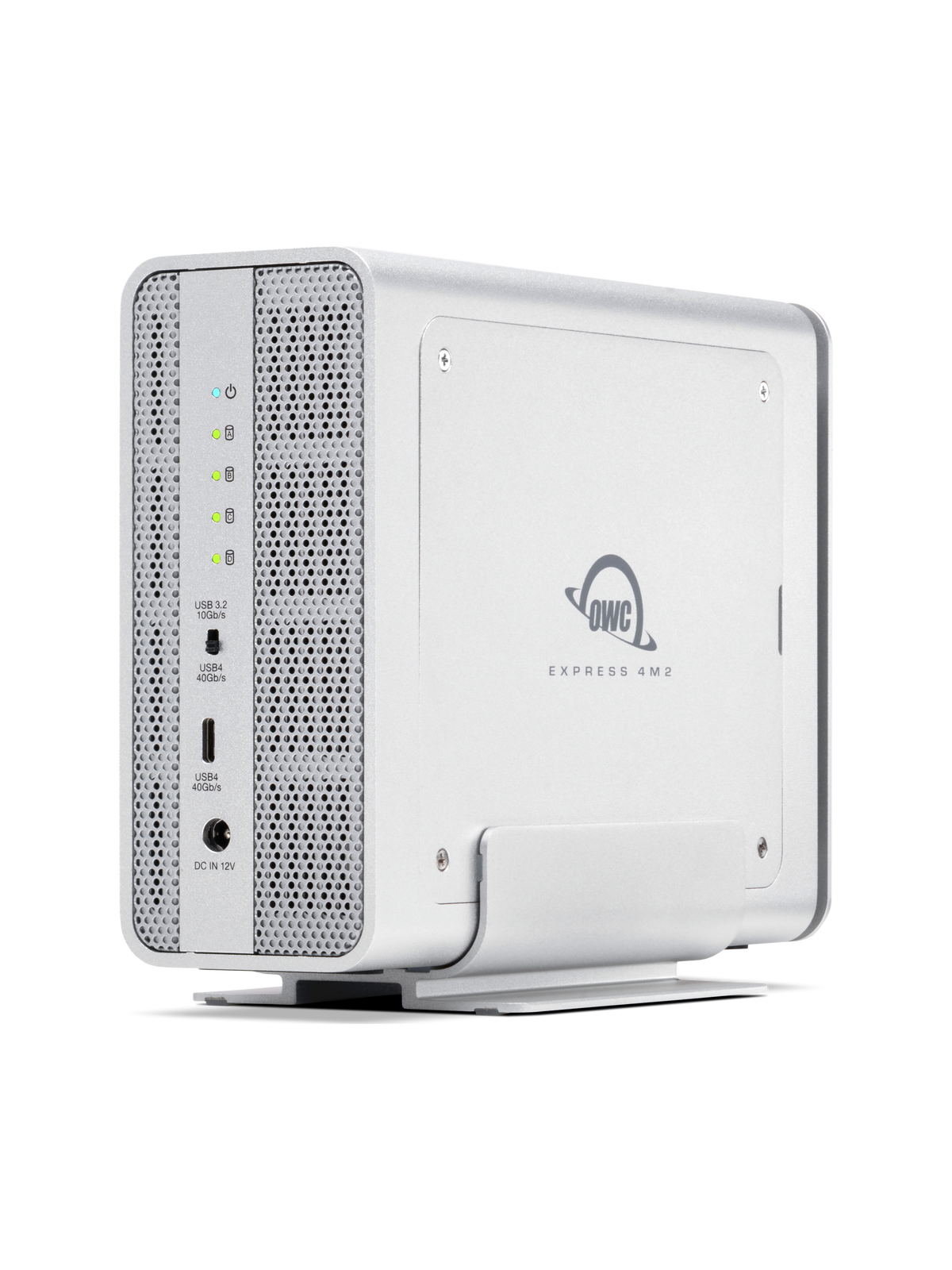 OWC Express 4M2 Four-Slot USB4 NVMe M.2 SSD Enclosure with SoftRAID