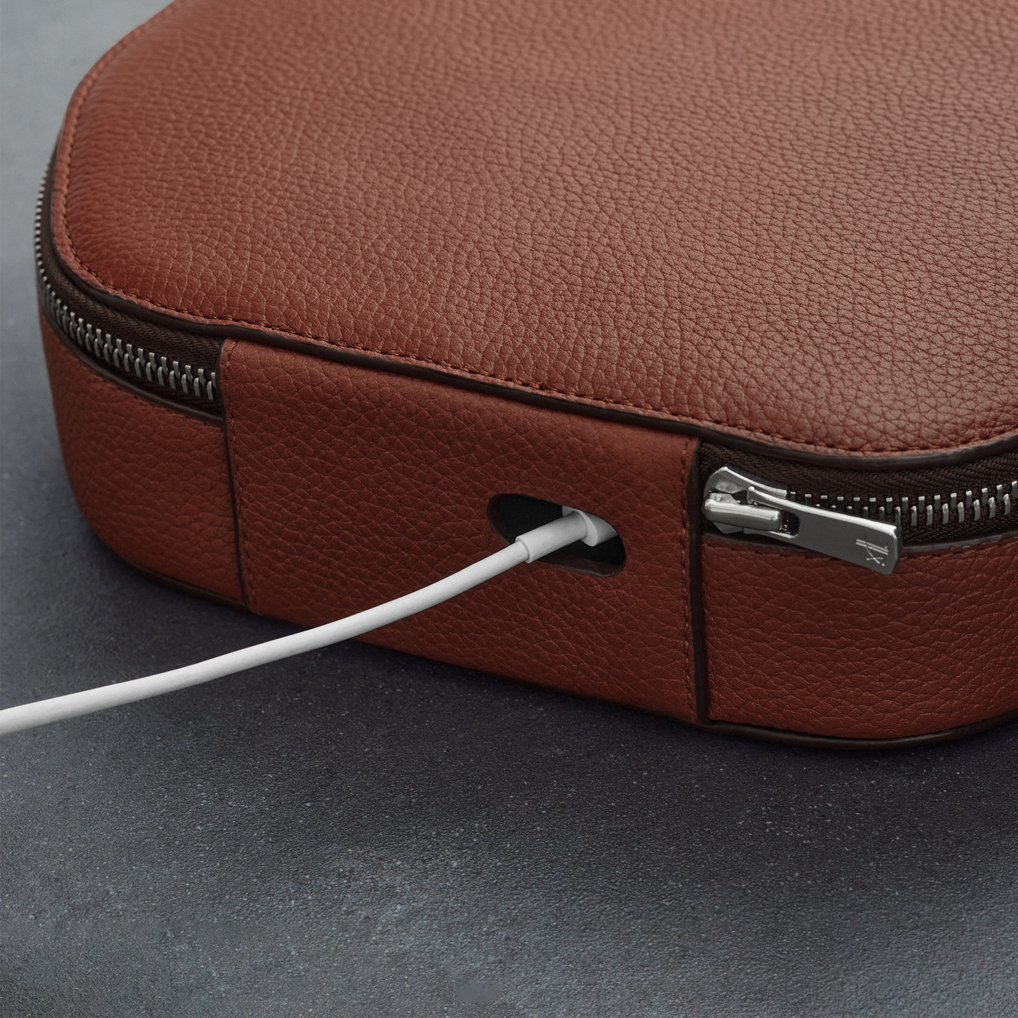 Woolnut Leather Case for AirPods Max - Cognac - Open Box