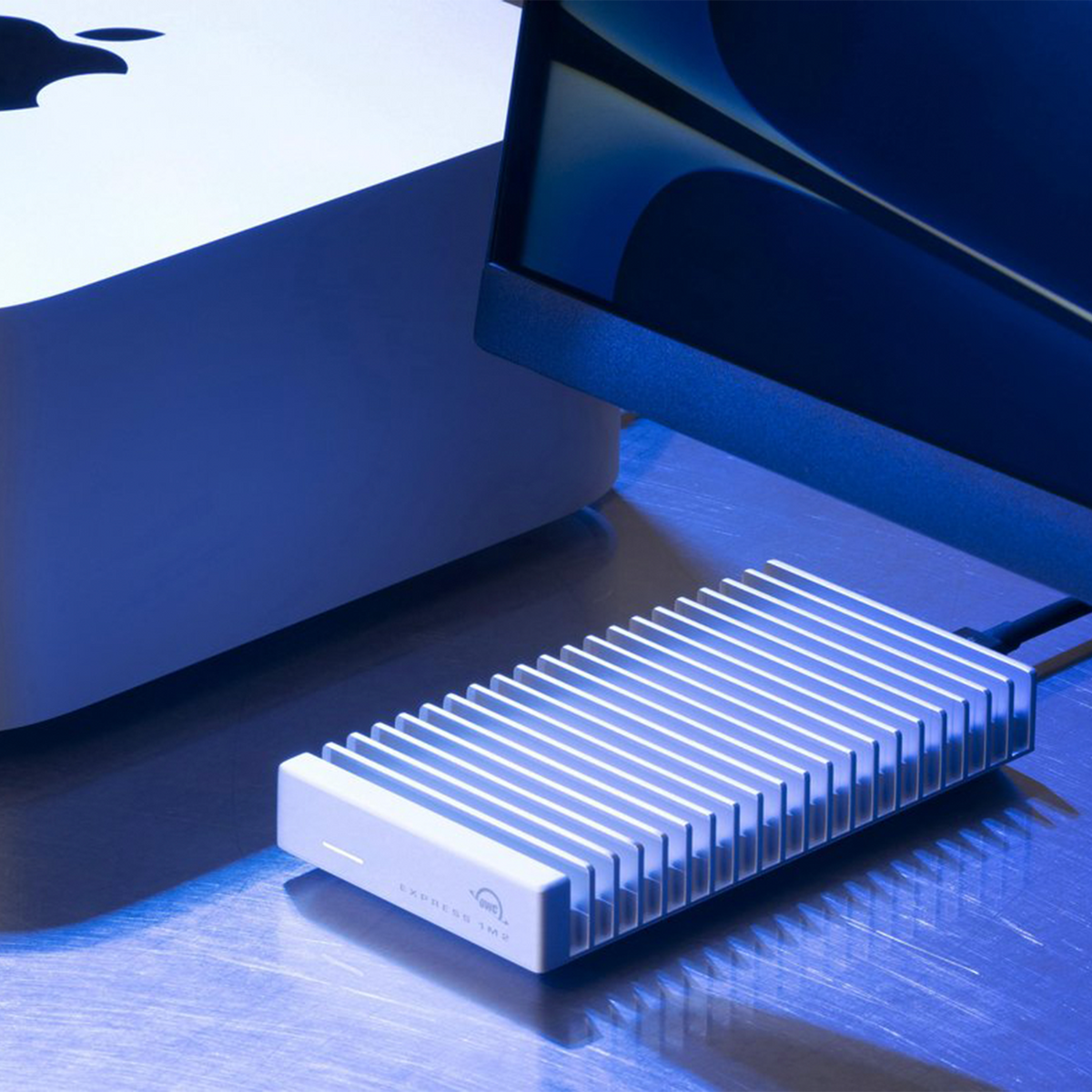 OWC Express 1M2 USB4 (80Gb/s) Bus-Powered Portable NVMe SSD Enclosure