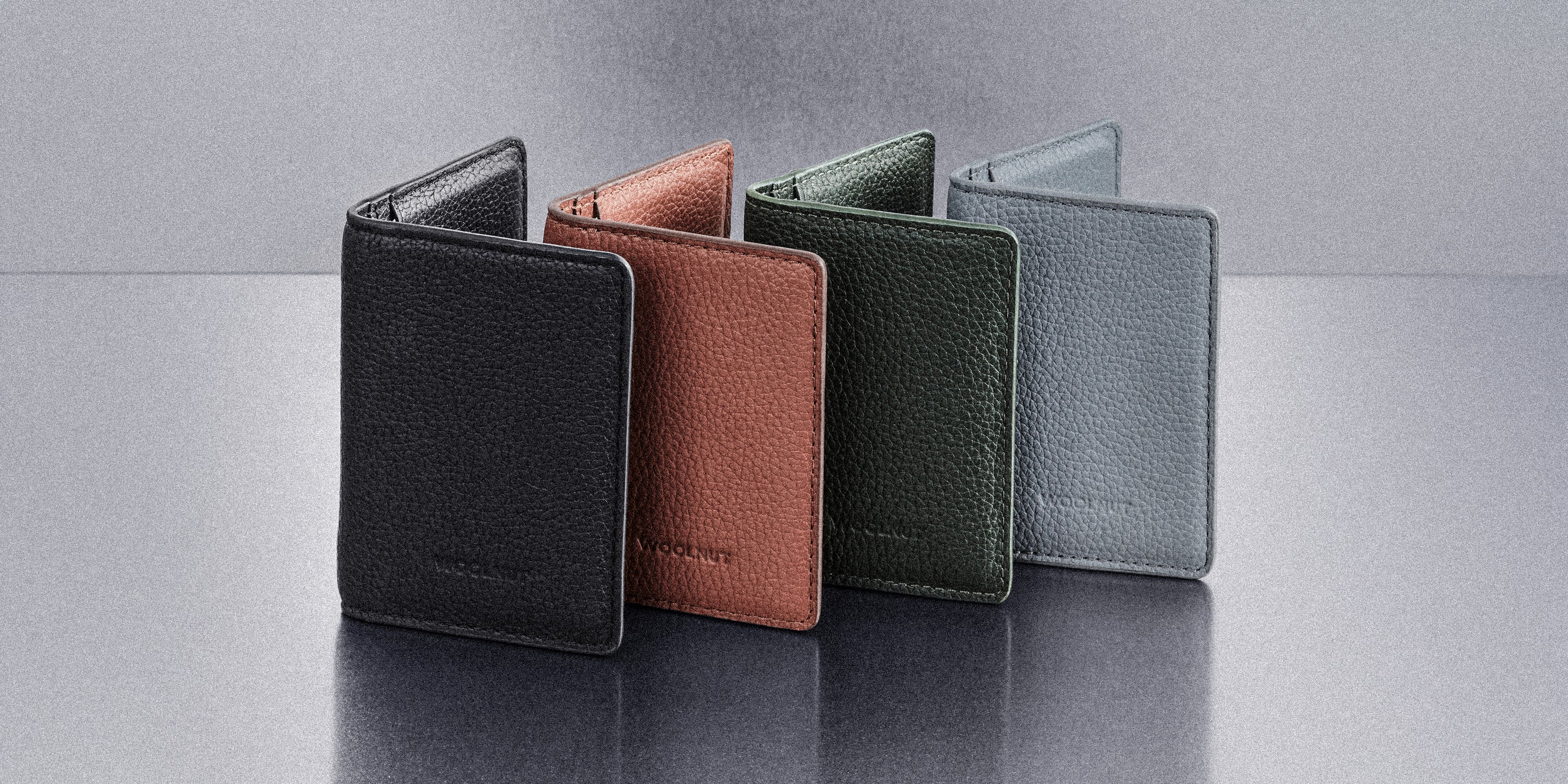 Woolnut Leather Wallet - Black