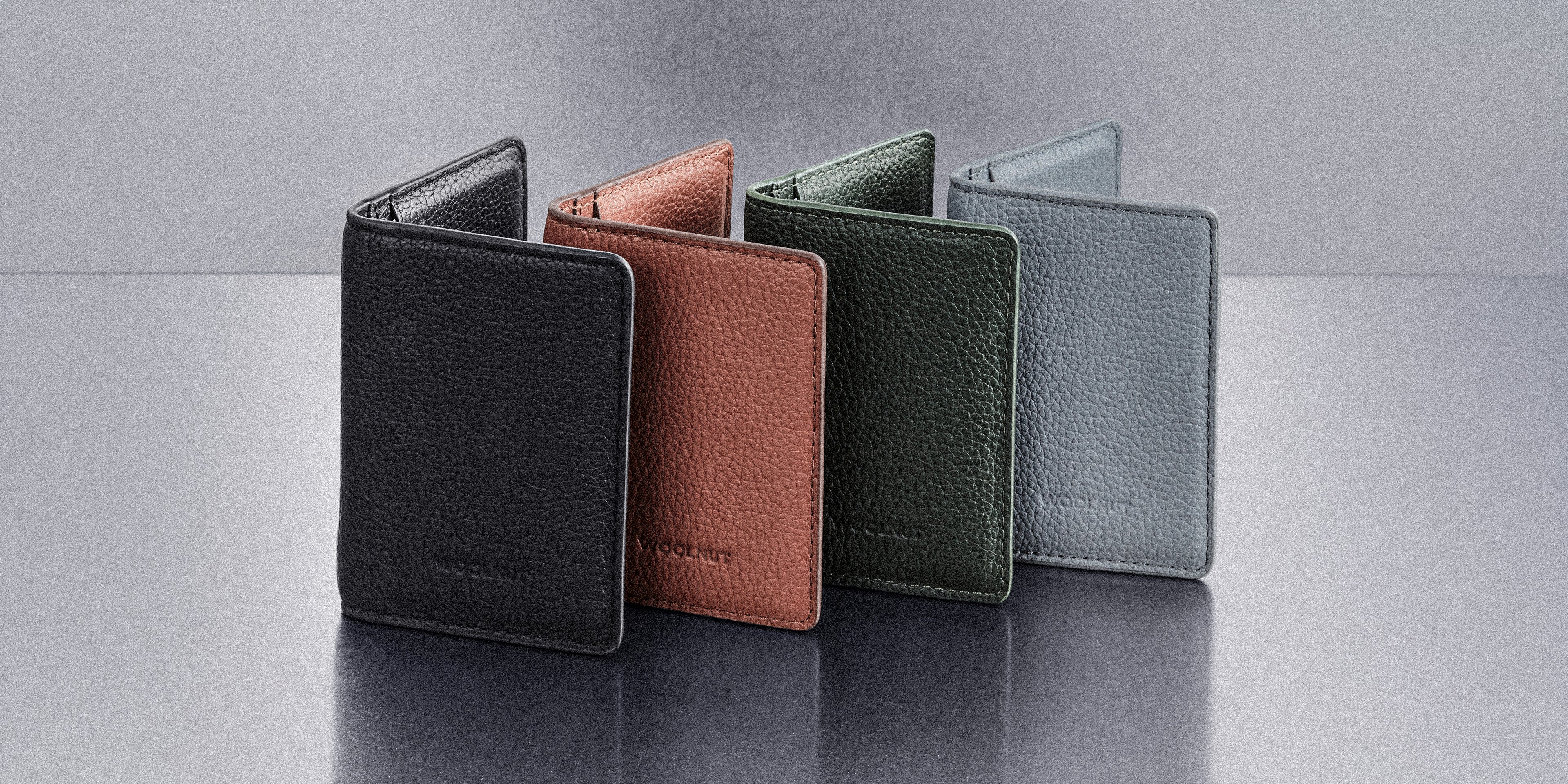 Woolnut Leather Wallet - Black