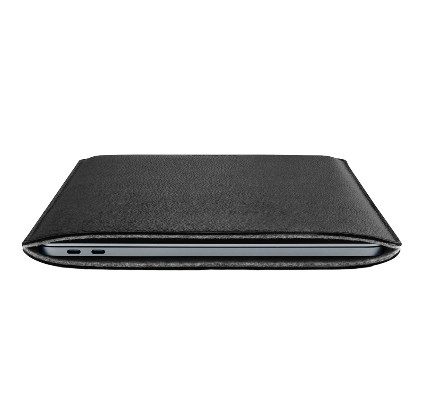 Woolnut Leather Sleeve for 13" MacBook Air - Black